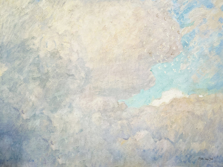 White Clouds Blue Sky