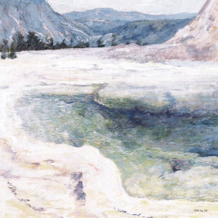 Lago de montaña Lienzo