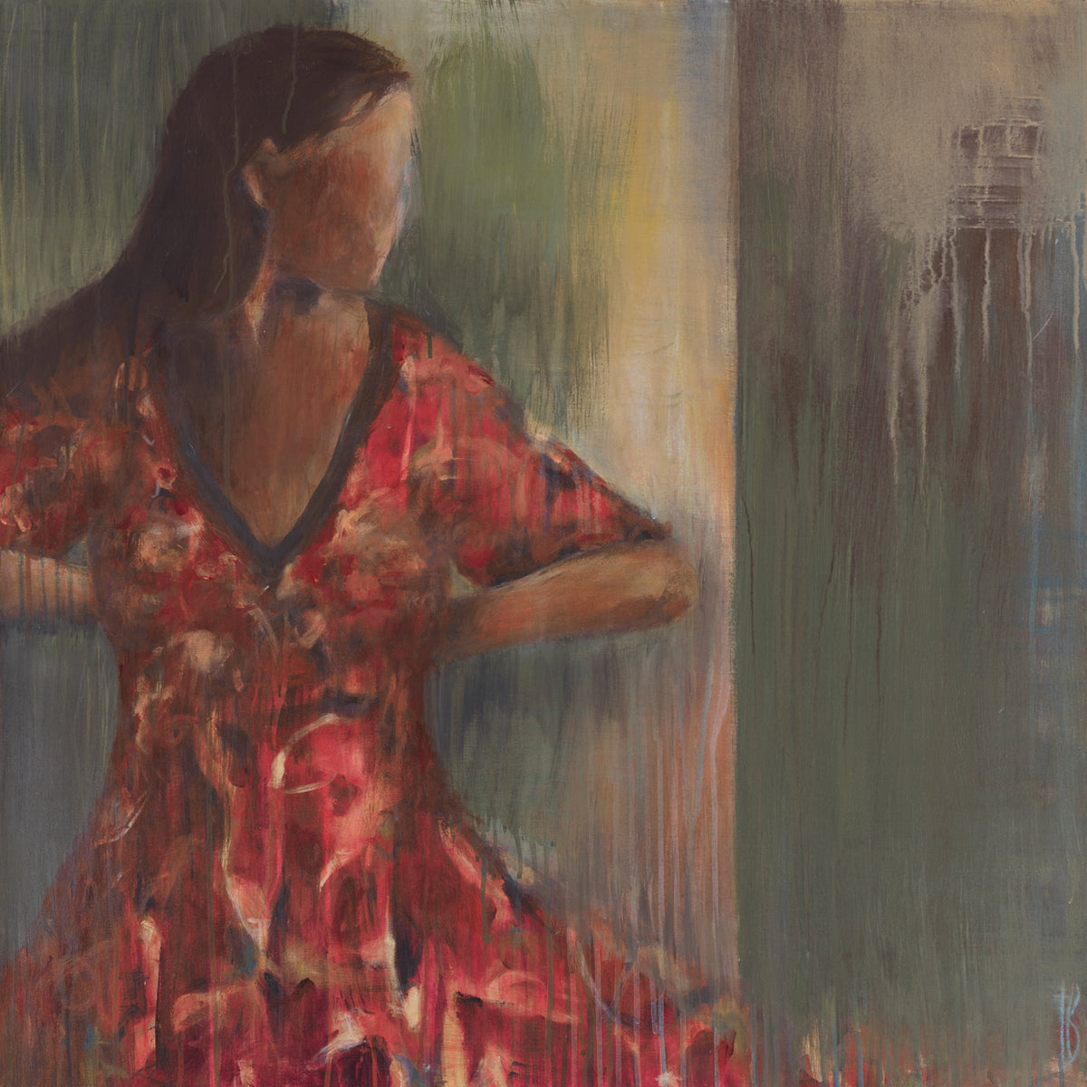 RED FLORAL DRESS