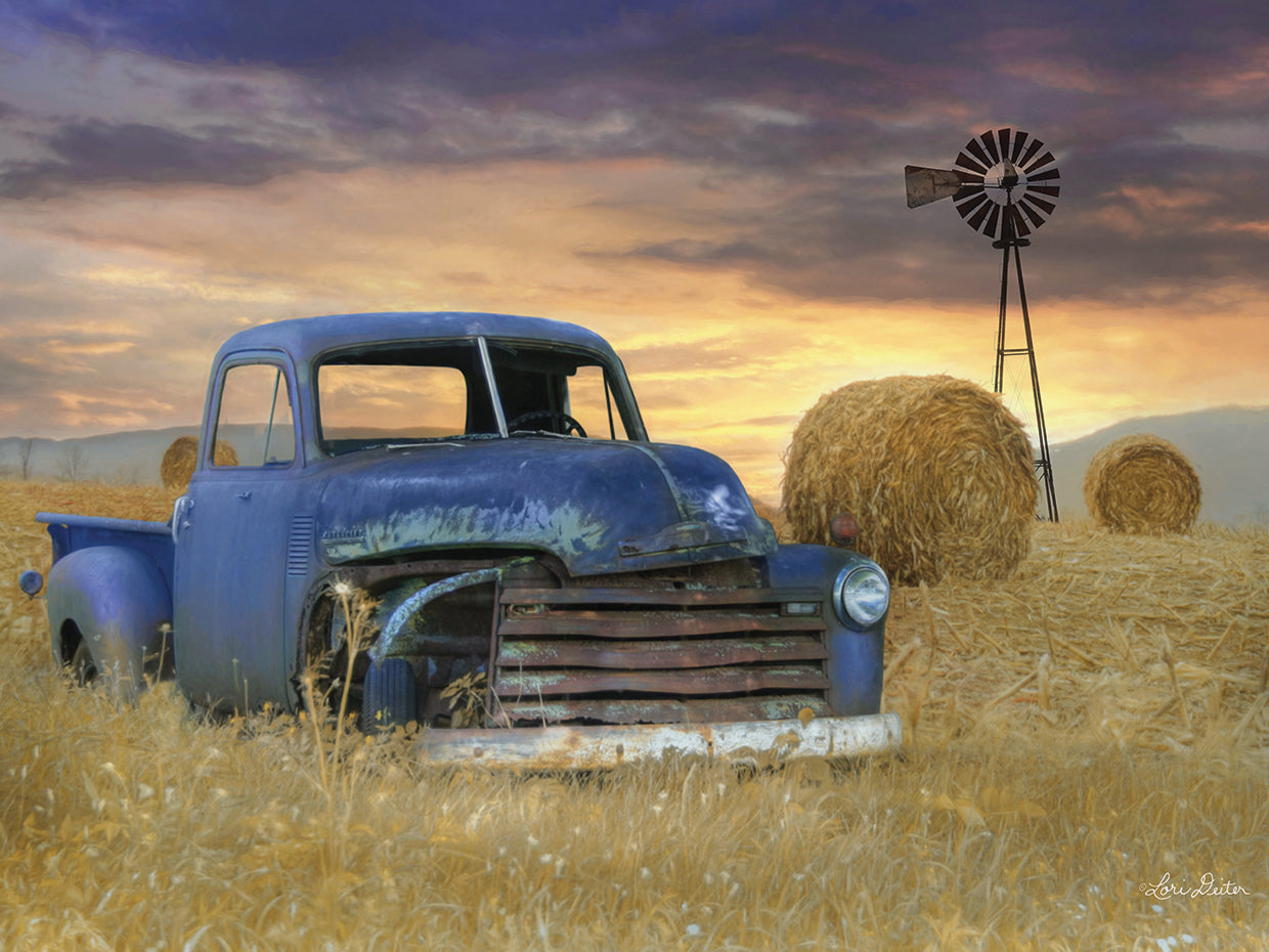 Old Chevy with Windmill