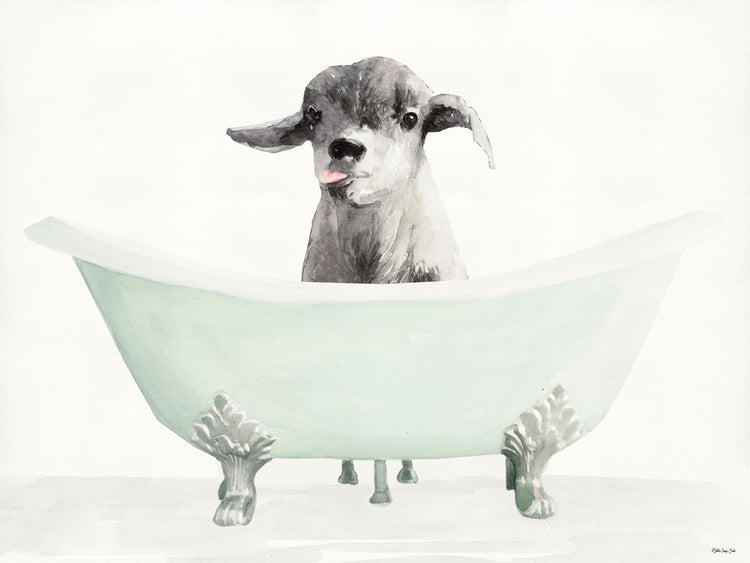 Vintage Tub with Goat