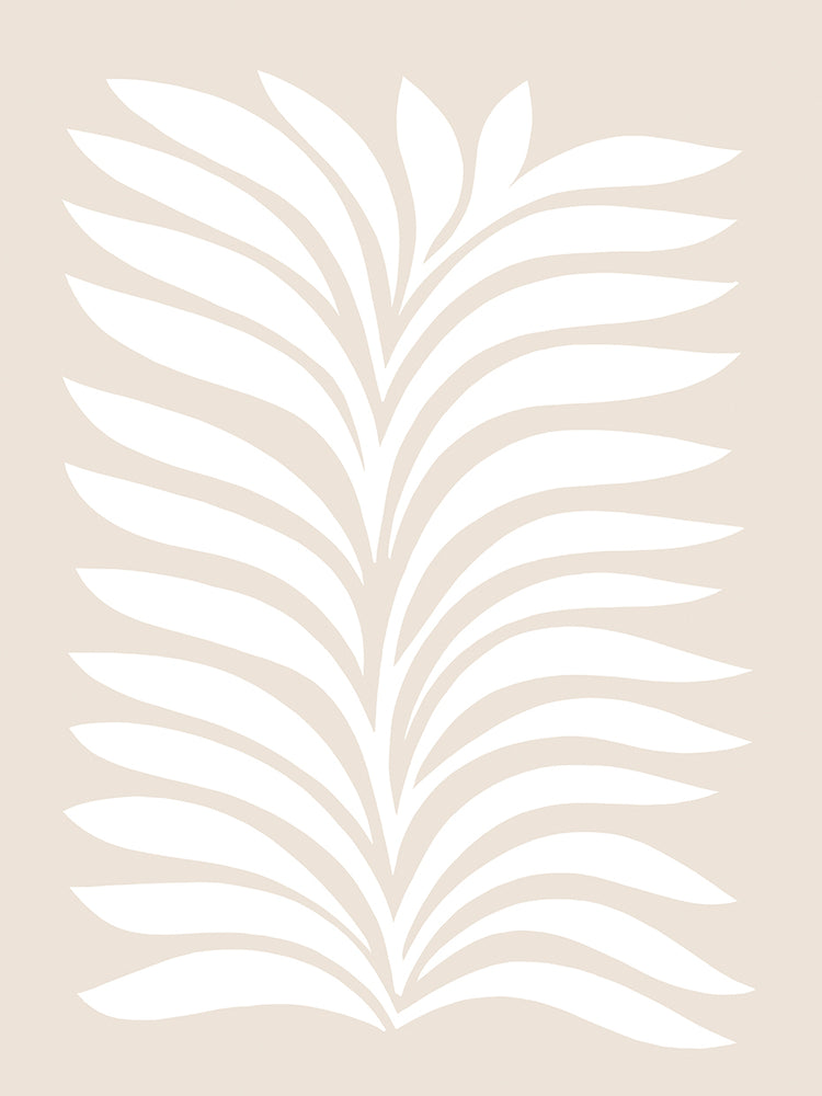 Abstract Fern Beige