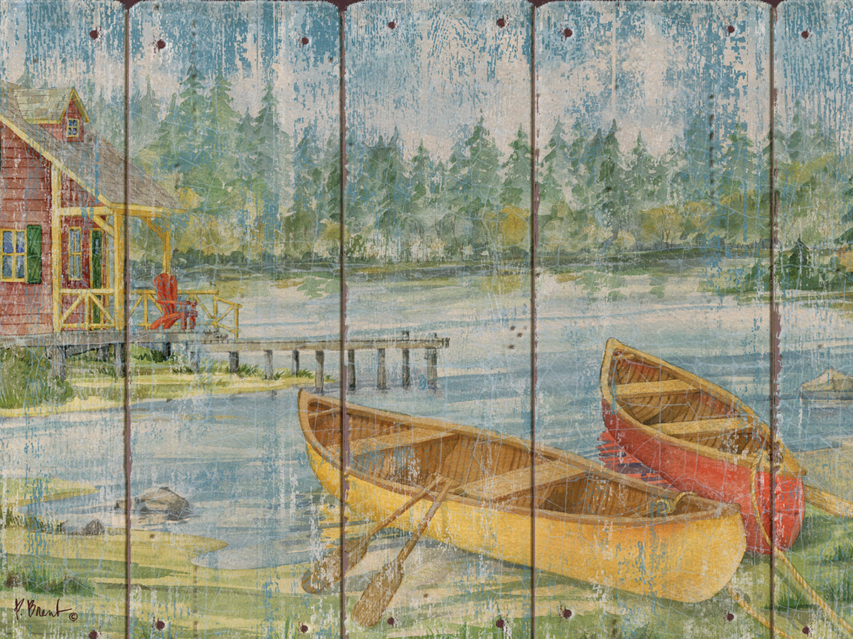 Canoe Camp with Cabin – Distressed