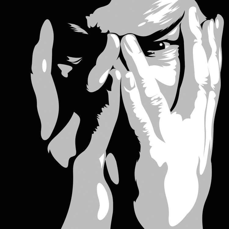 Retrato en blanco y negro Lienzo