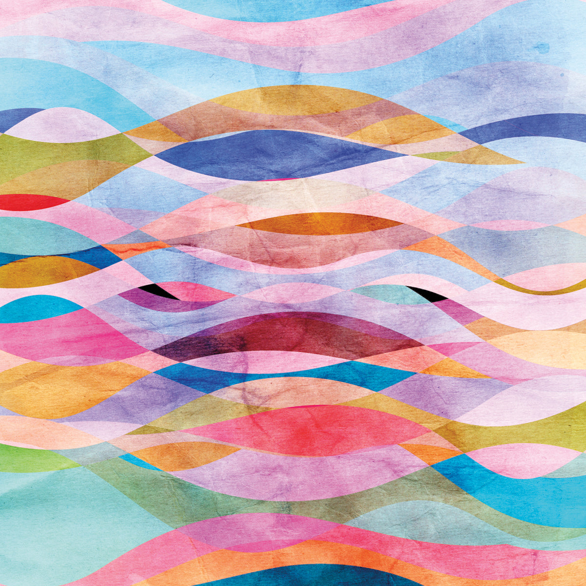 Pink Abstract in Watercolor