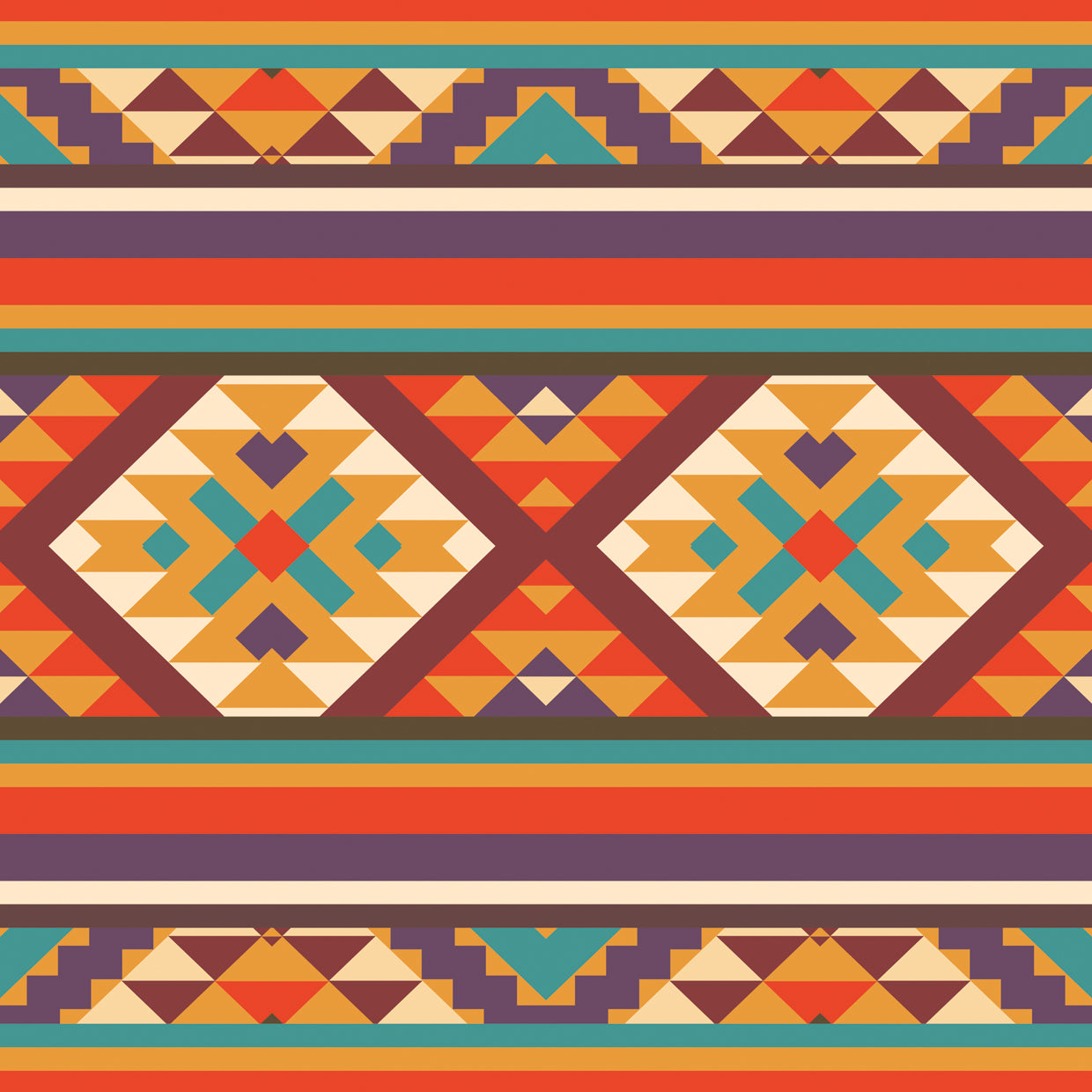 Patrón de colores # 2 Lienzo