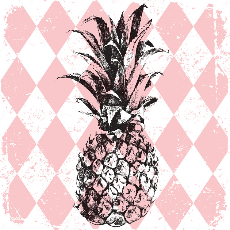 Pineapple with Pink Pattern