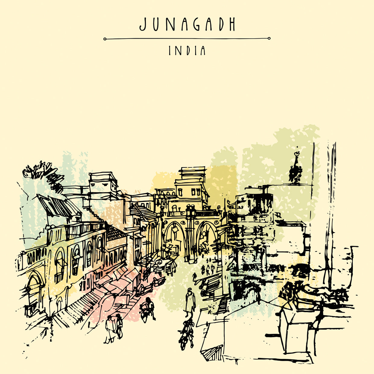 Junagadh Lienzo