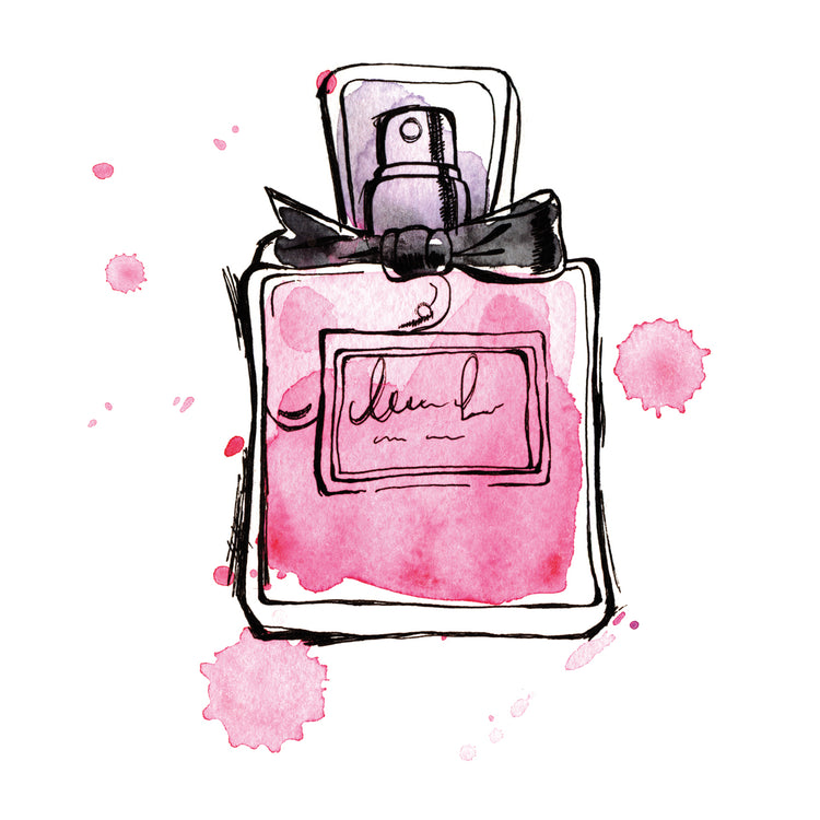 La botella de perfume rosa Lienzo