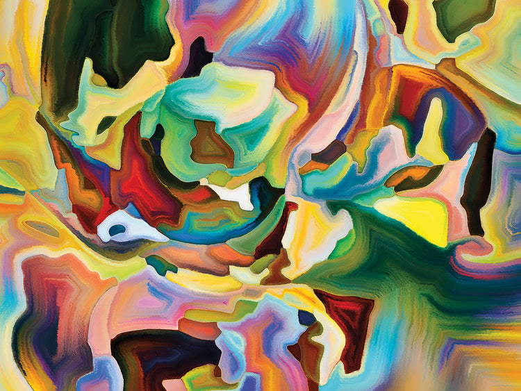 Green and Blue Shapes Within