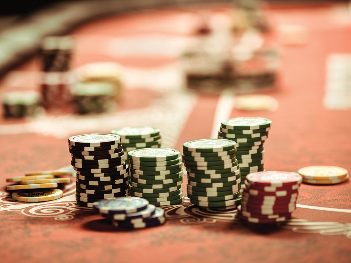 Poker Chips Close Up