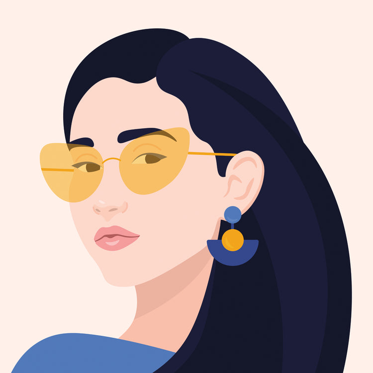 Bright Yellow Sunglasses