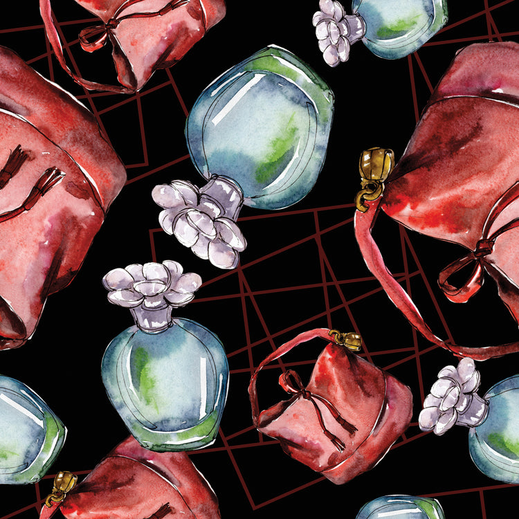 Botellas y bolsas de perfume Lienzo