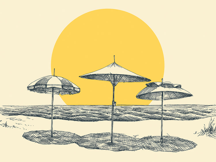 Sombrillas de playa Lienzo