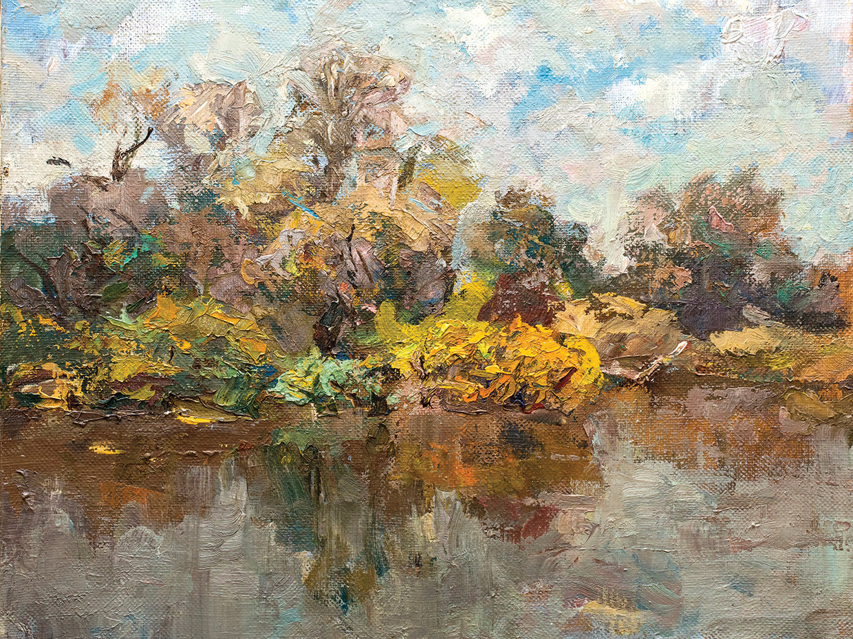 Paisaje Marrón en Óleo Lienzo