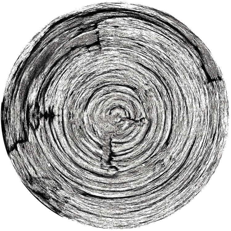 Patrón de madera en blanco y negro 7 Lienzo