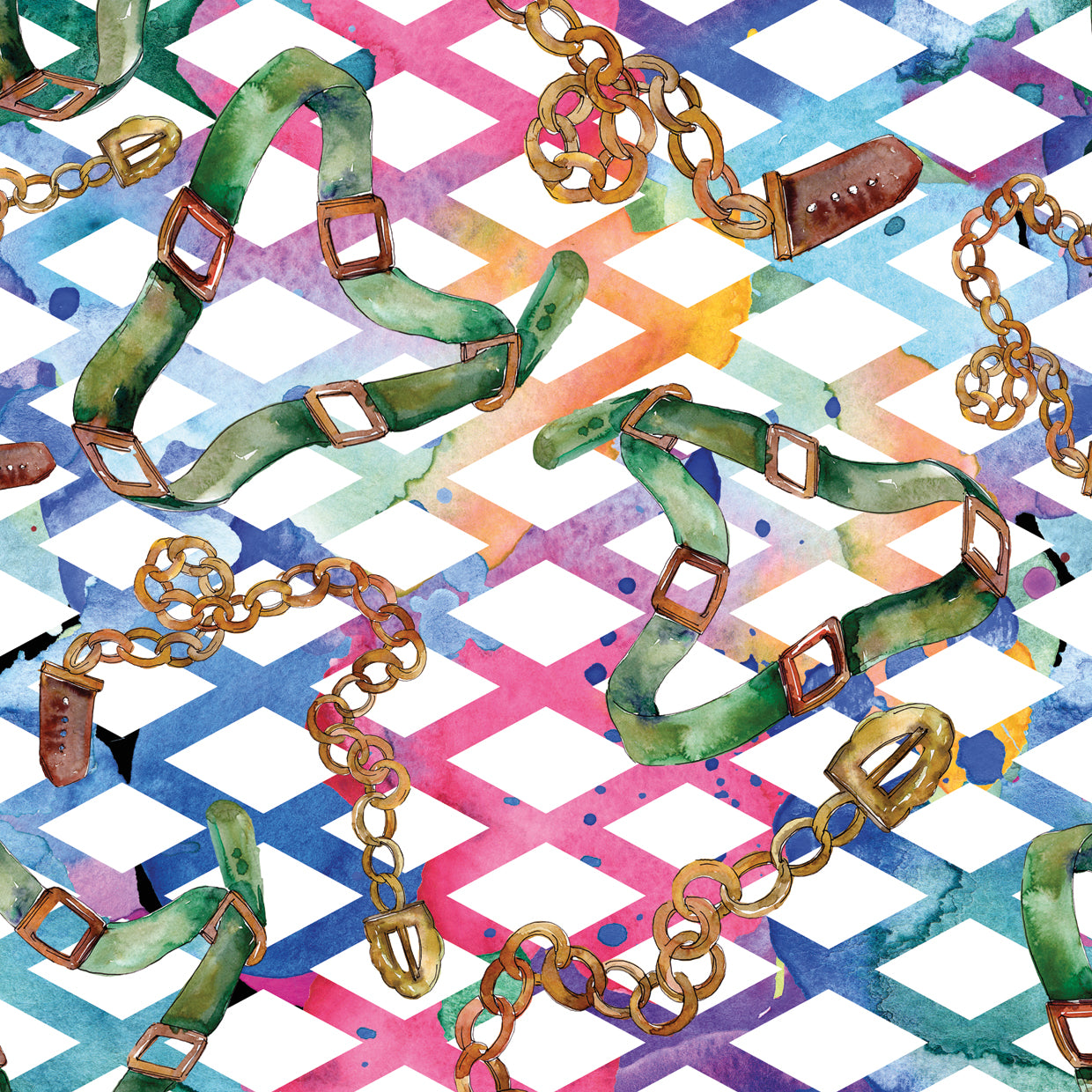 Colorful Chains and Belts