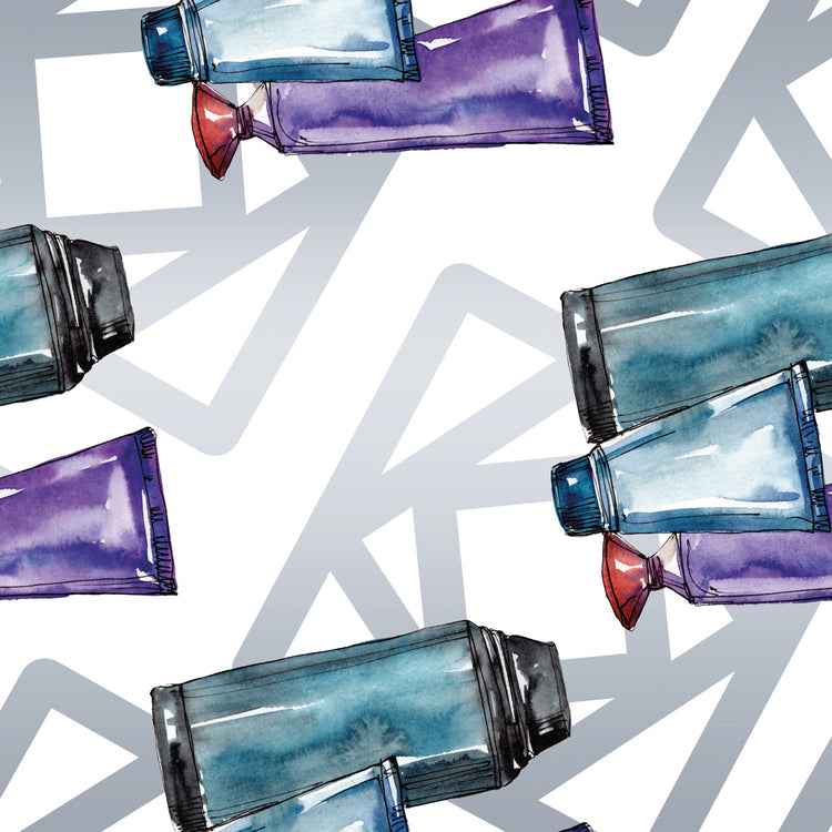 Purple and Blue Bottle Pattern