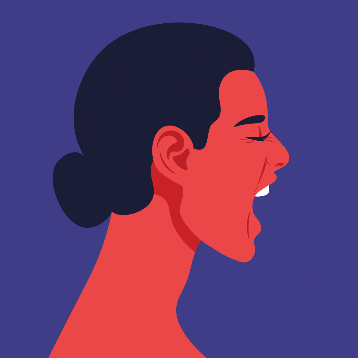 Profile of the Screaming Girl