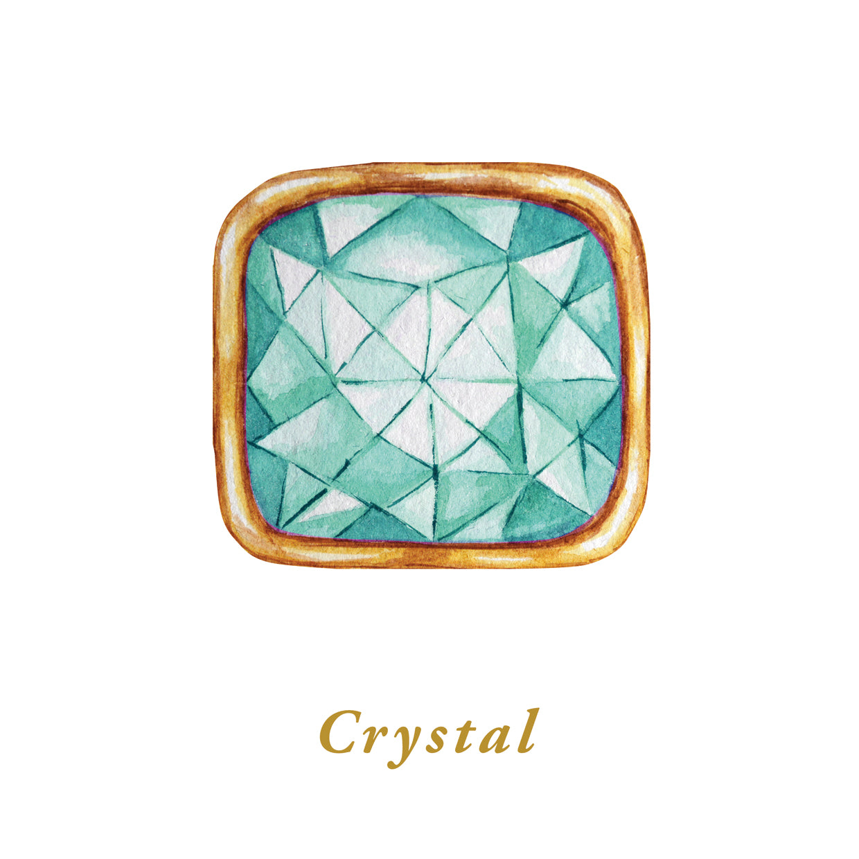 Cristal de menta verde brillante Lienzo