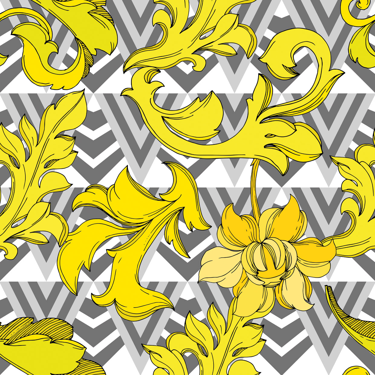 Yellow Flower Pattern