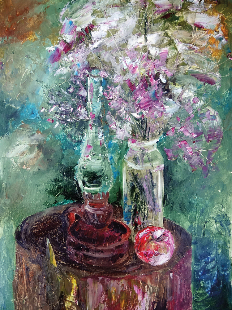 Purple Flower Still Life