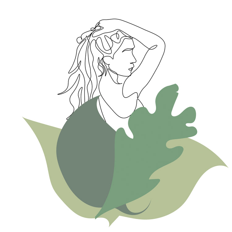 Minimalist Woman in Green 1