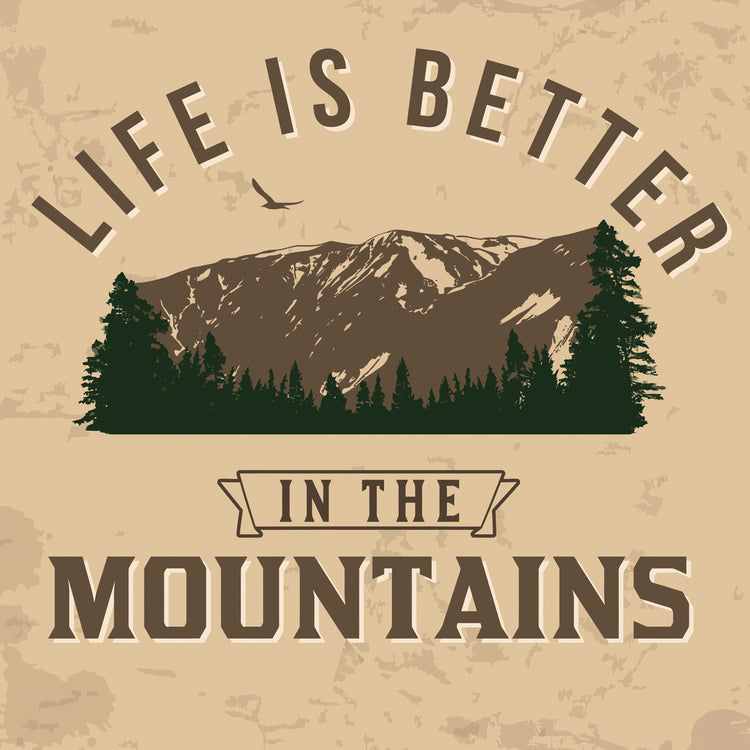 Mejor en las montañas Lienzo