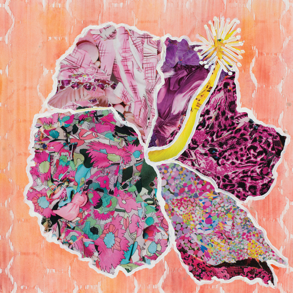 Gina Ritter's Hibiscus Flower Collage Canvas Art Prints | Fine Art Canvas