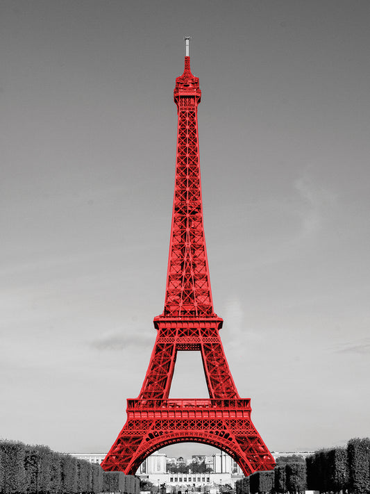 Eiffel Tower in Red