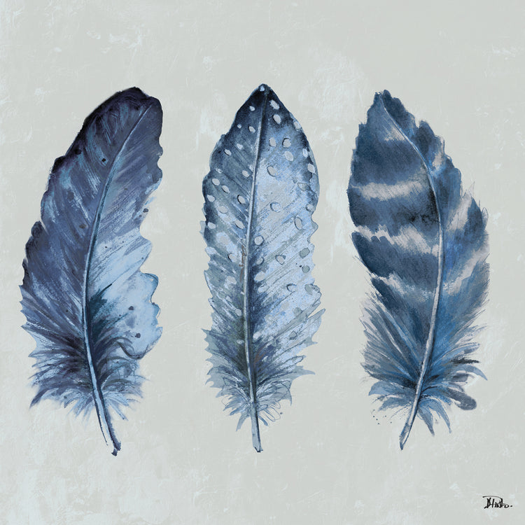 Indigo Feathers I