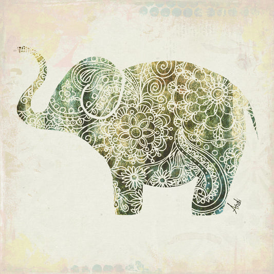 Boho Elephant II Canvas Print
