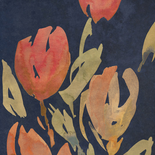 Dark Orange Tulips II Canvas Print