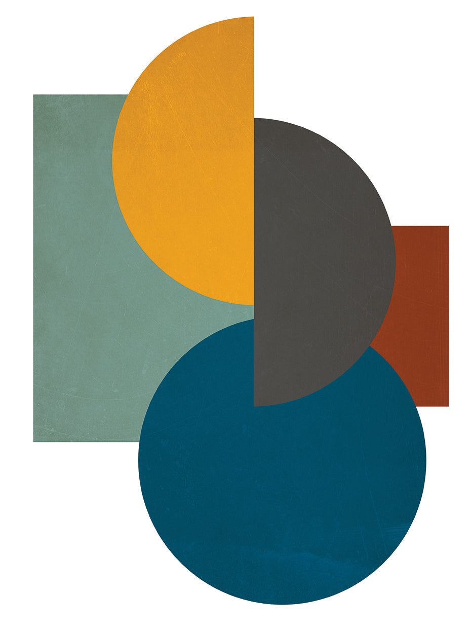 Simple Shapes on White I