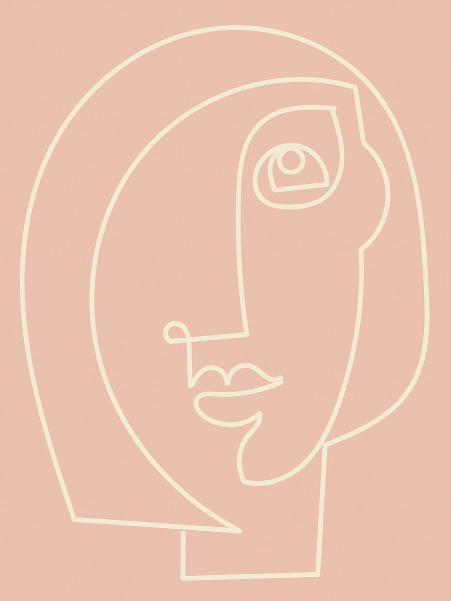 Figure Line Woman on Blush