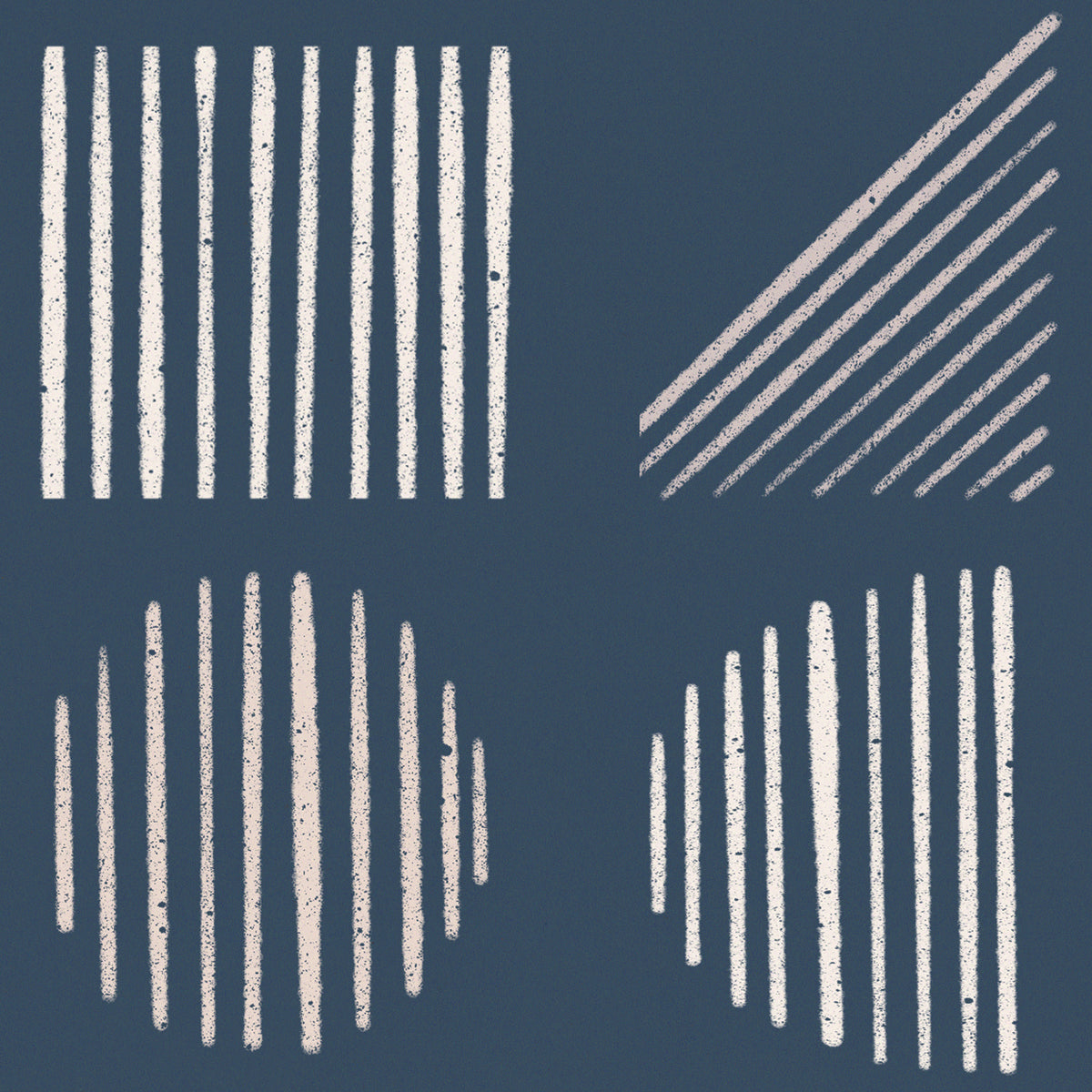 Mod Shapes On Blue