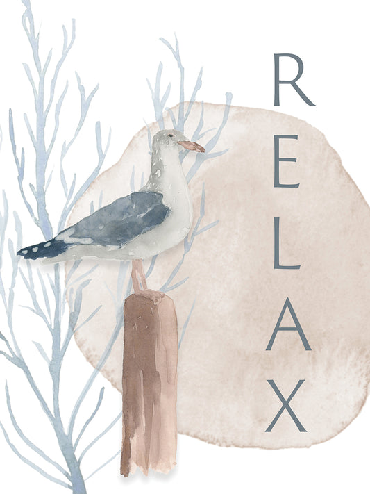 Seabird Relax Canvas Print