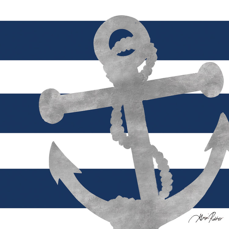 Silver Coastal on Blue Stripe I