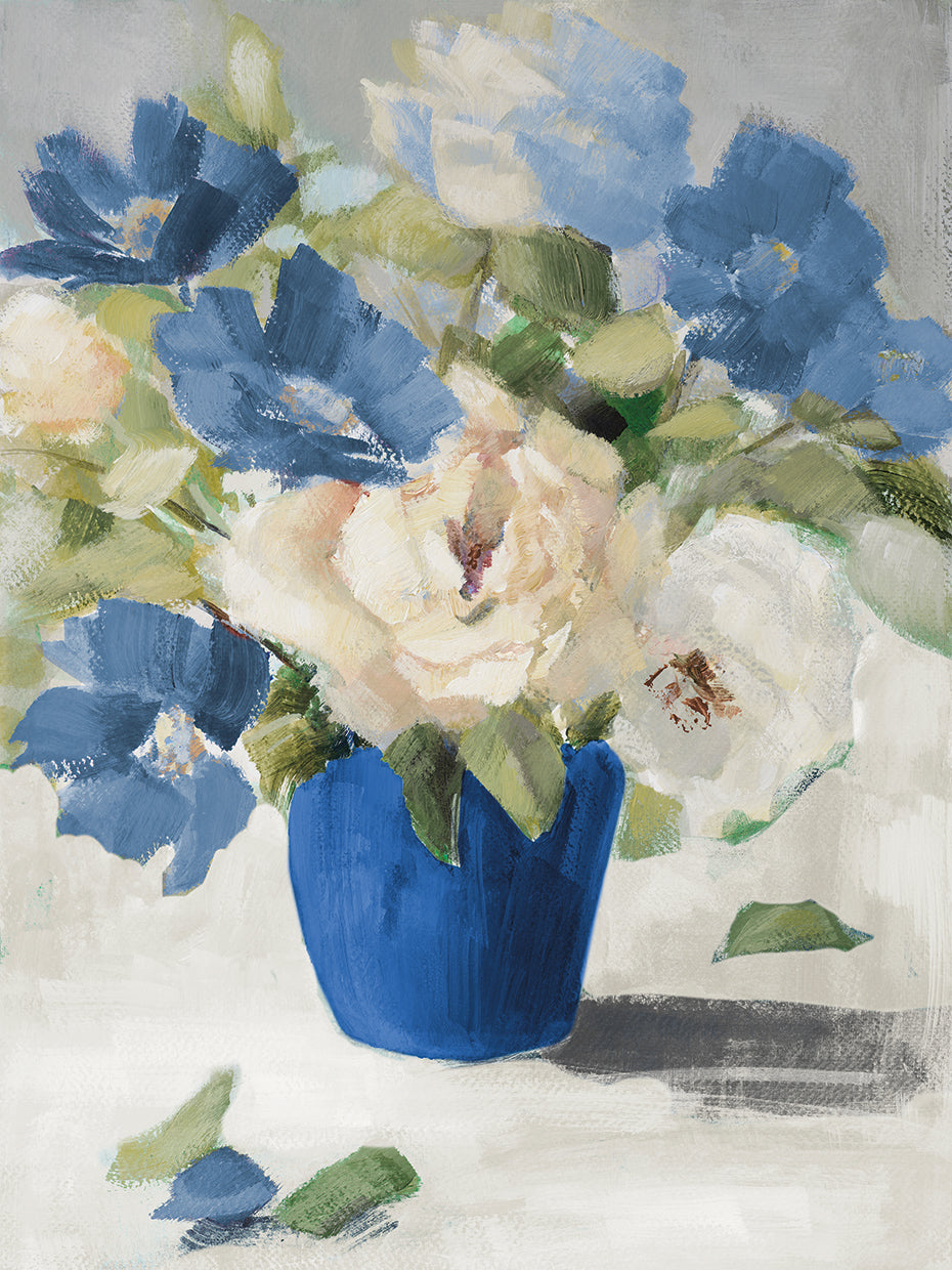 Shades Of Blue Floral