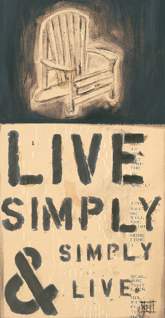 Live Simply Canvas Print