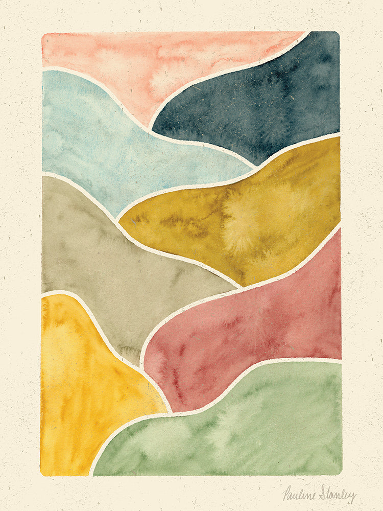 Abstract Landscape Watercolor