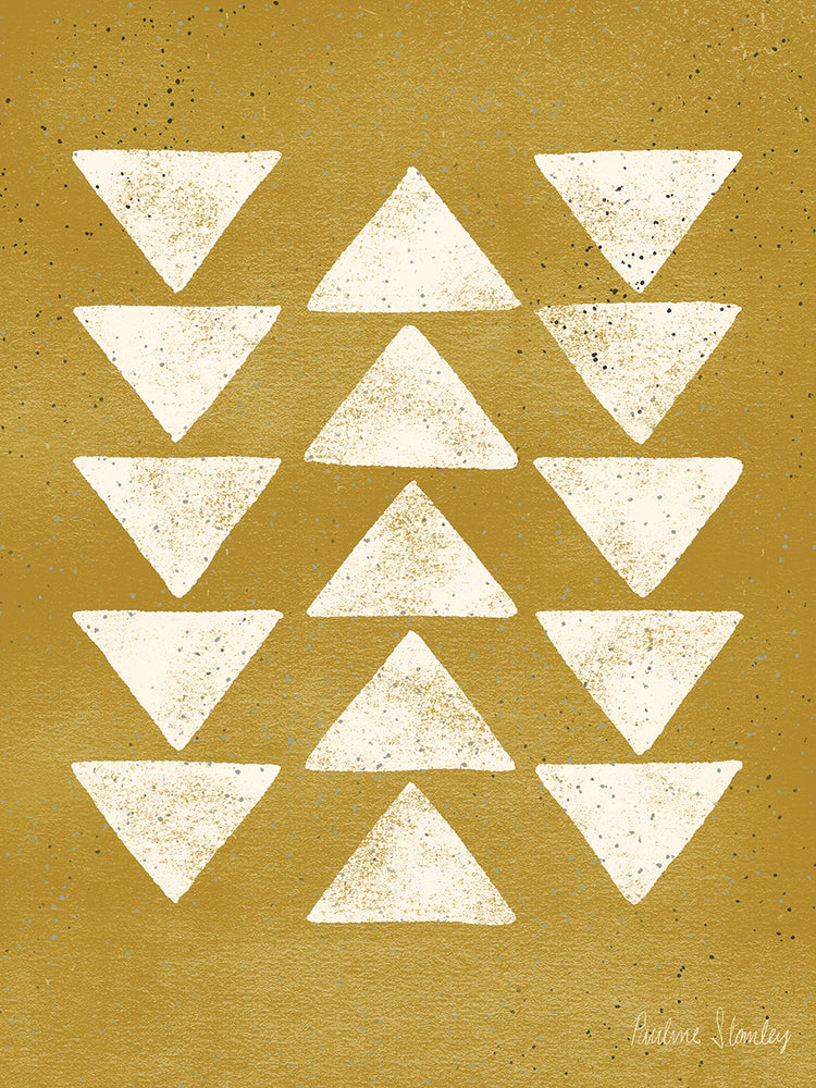 Flying Geese Cream Mustard