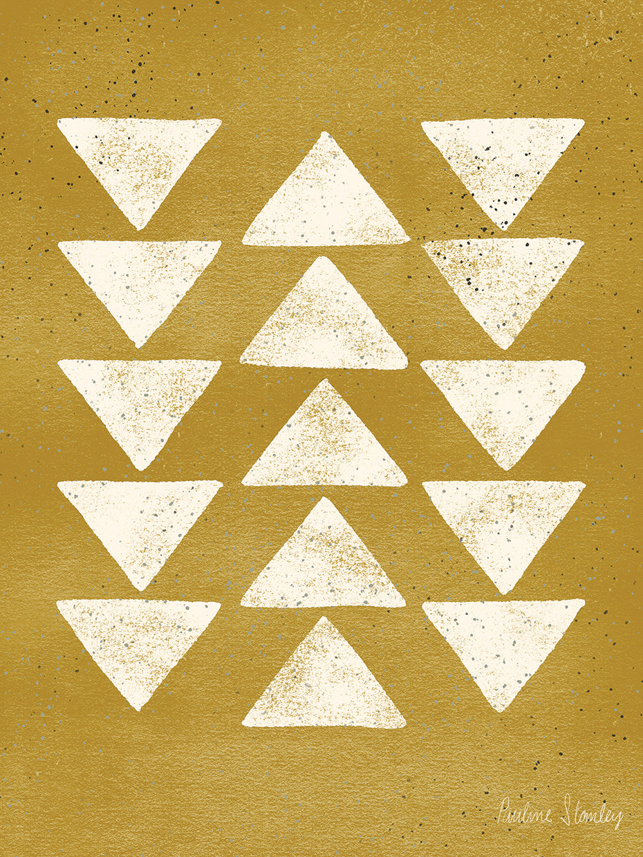 Flying Geese Cream Mustard