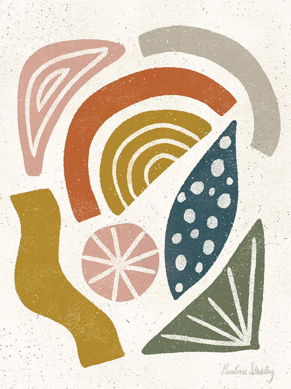 Mid Century Shapes Patterns