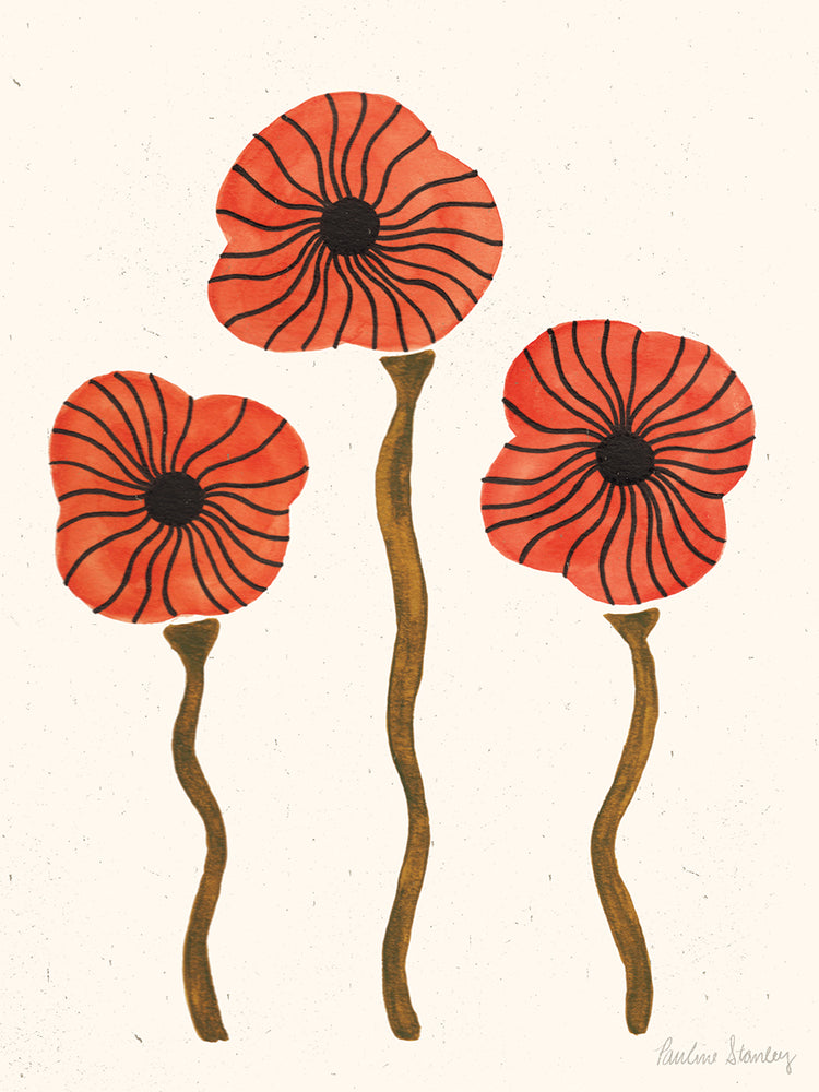 Poppies Watercolor