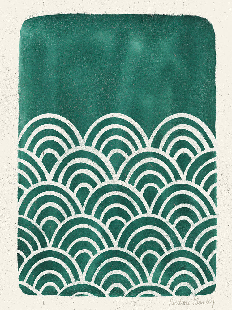 Scallop Waves Teal