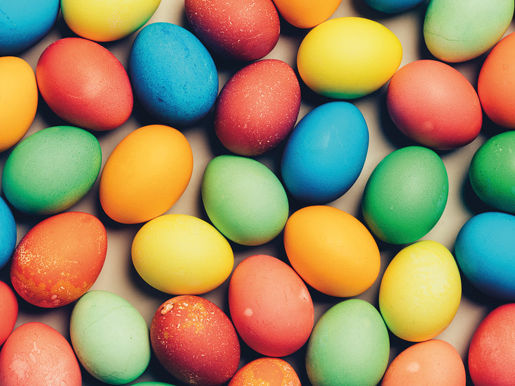 Coloridos huevos de Pascua Lienzo
