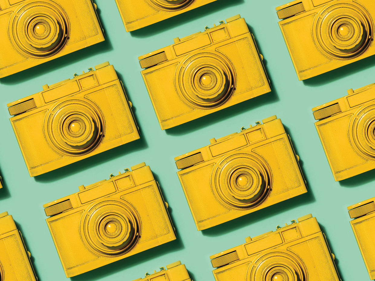 Technology Yellow Camera Pop Art