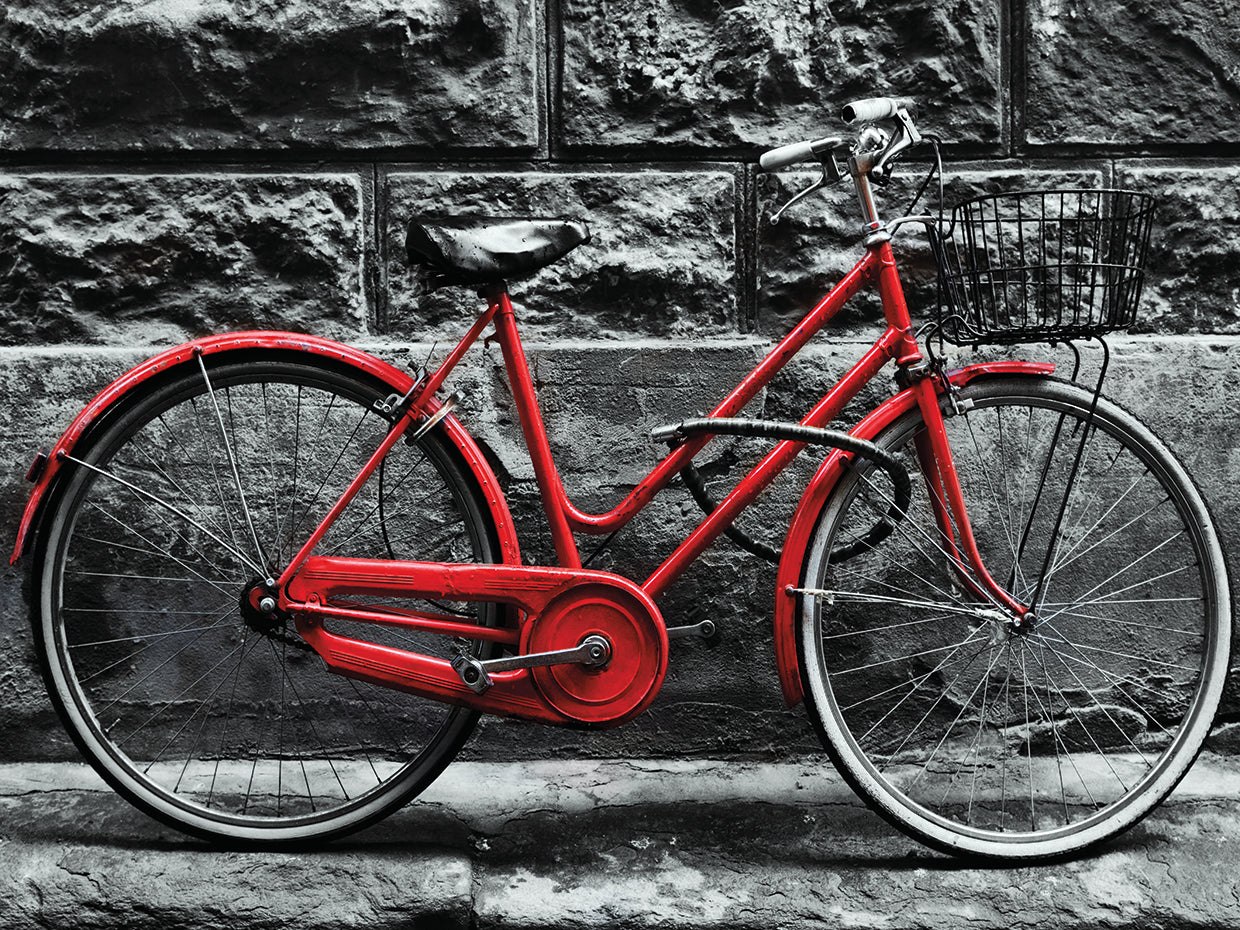 Bicicleta roja Lienzo