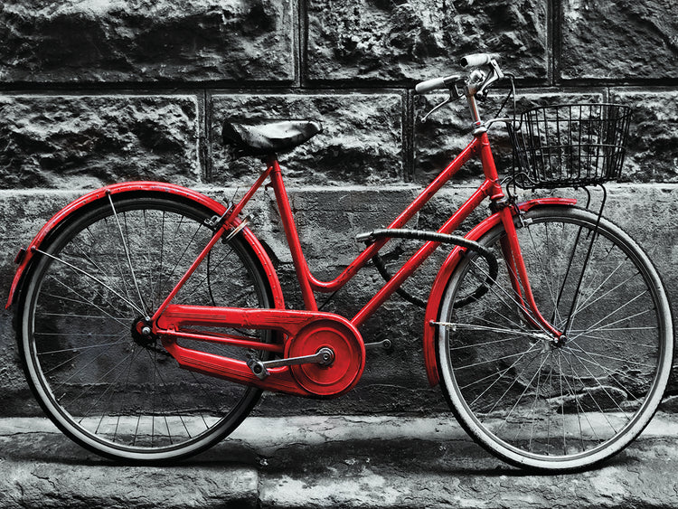 Bicicleta roja Lienzo